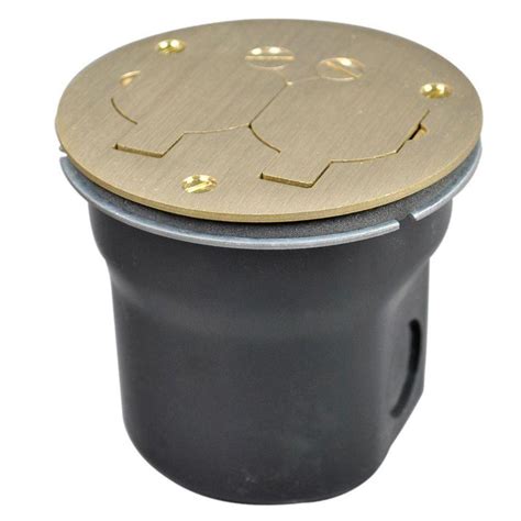 round electrical floor box|recessed floor receptacle box.